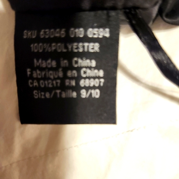 Le Chateau black satin maxi skirt with  gold embroidery at waist size 10… - Picture 9 of 13